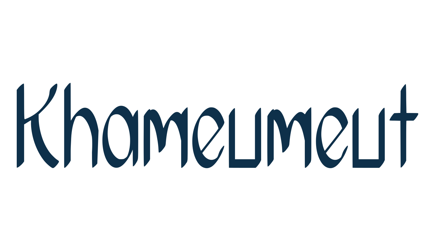 Khameumeut, fancy various decorative font preview
