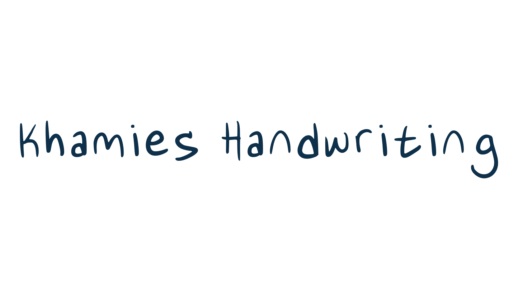 Khamies Handwriting, script handwritten fancy decorative calligraphy font preview
