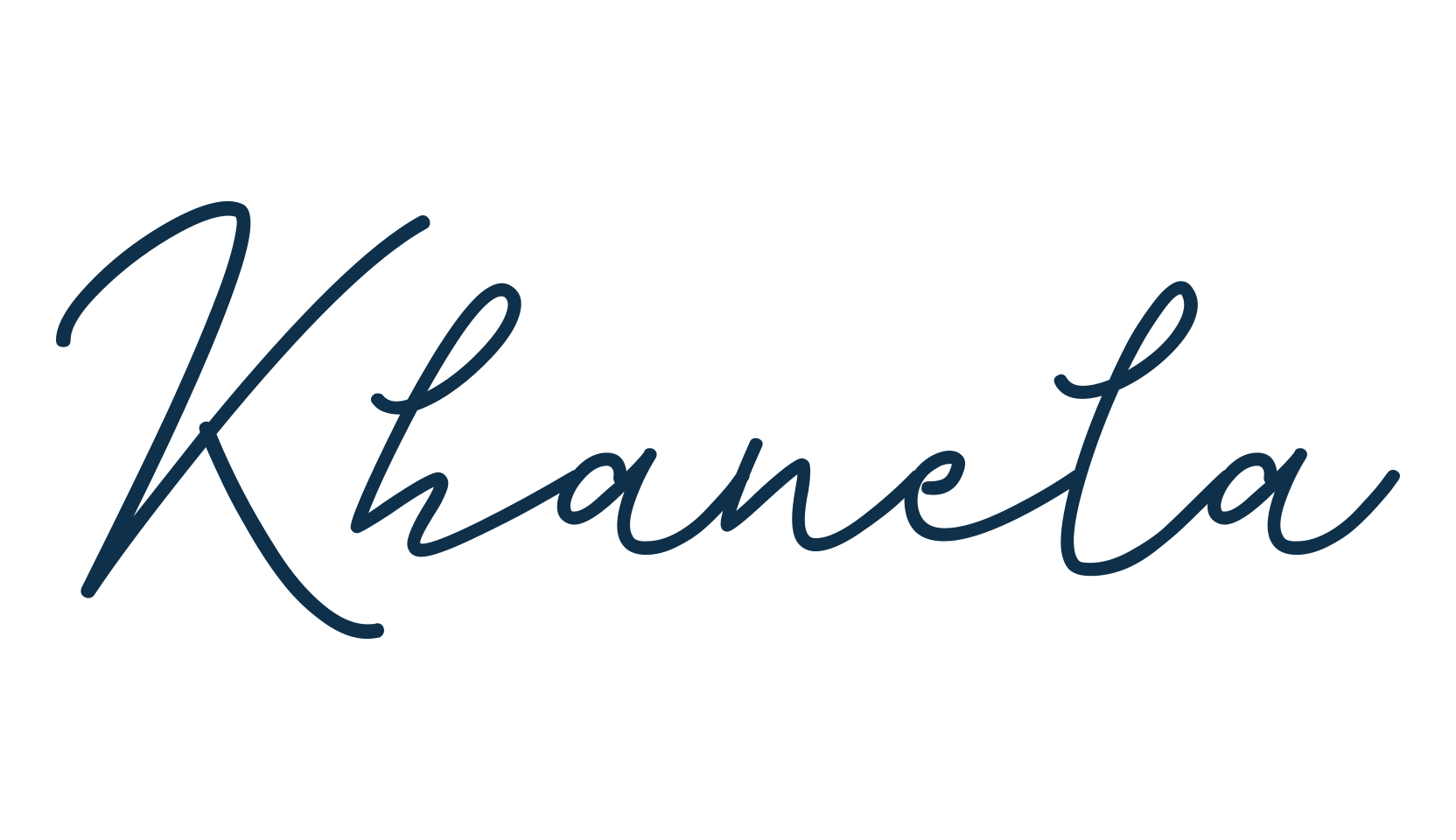 Khanela, script handwritten fancy decorative calligraphy font preview