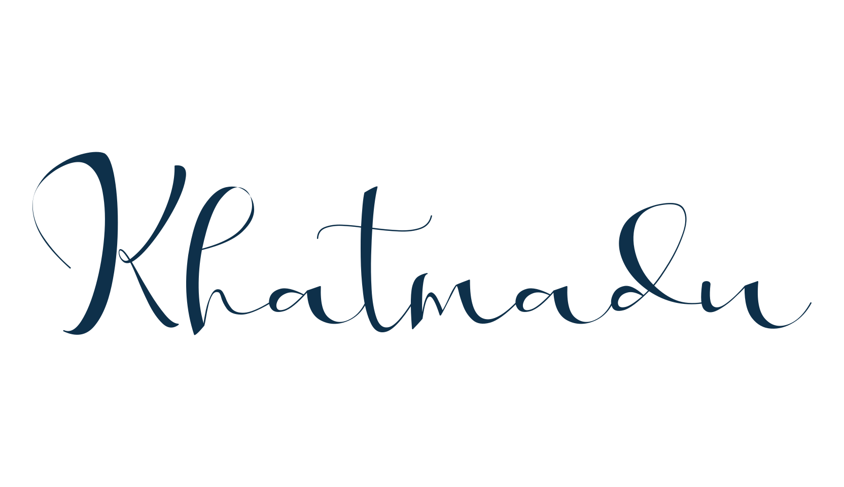 Khatmadu, script calligraphy fancy decorative font preview
