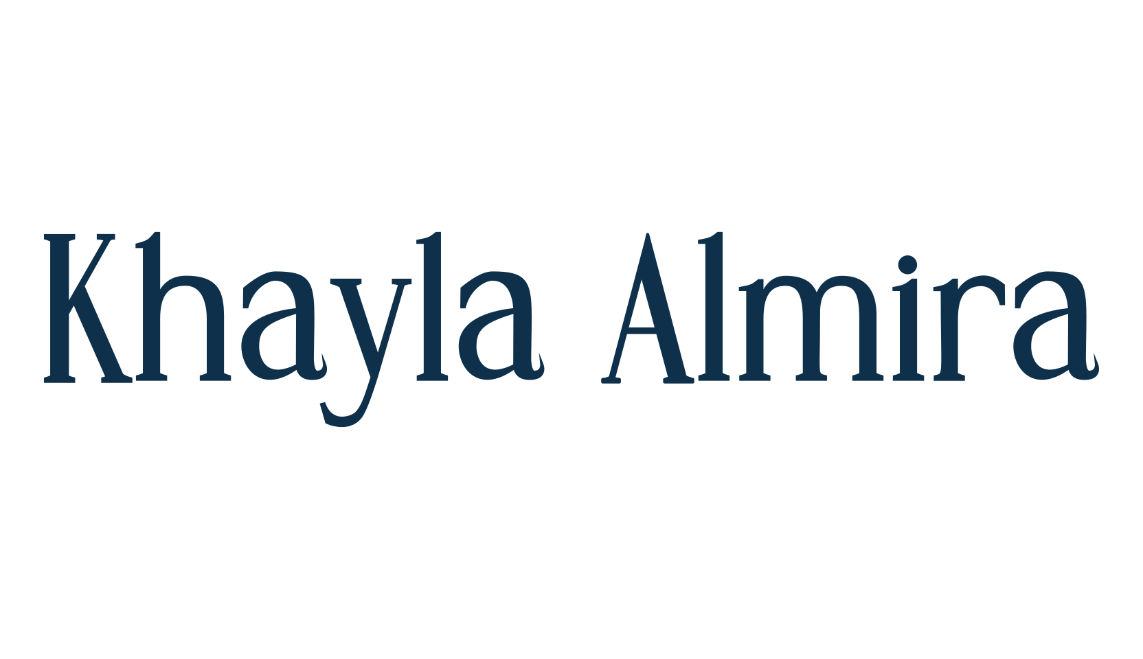 Khayla Almira, basic serif font preview