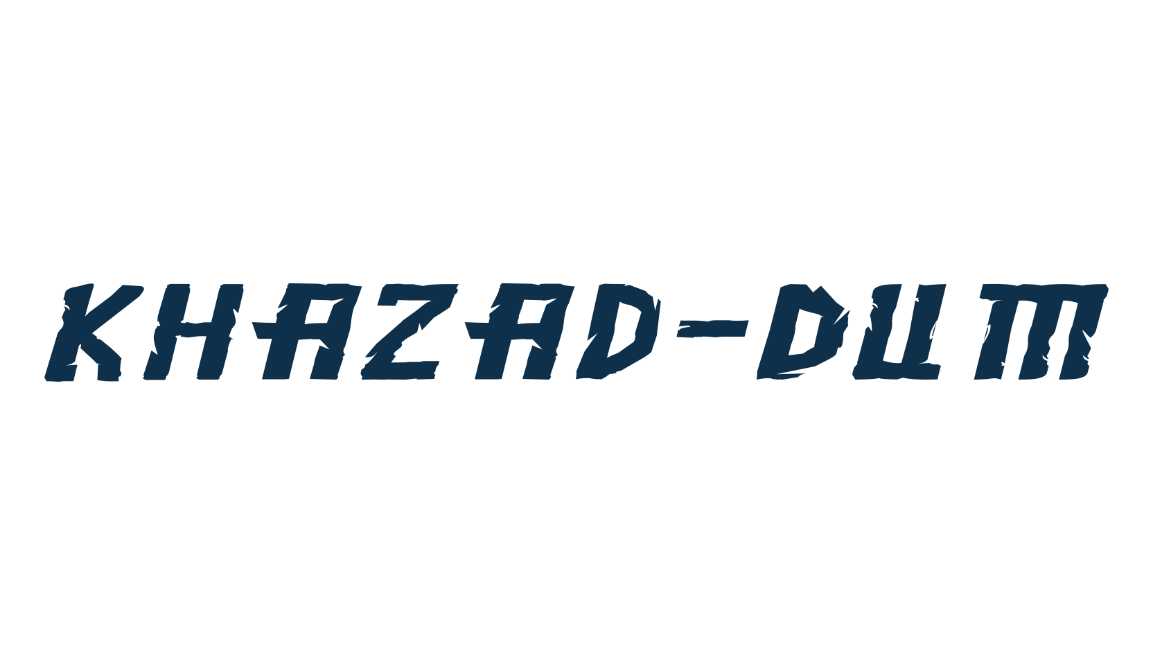 Khazad-Dum, fancy various decorative font preview