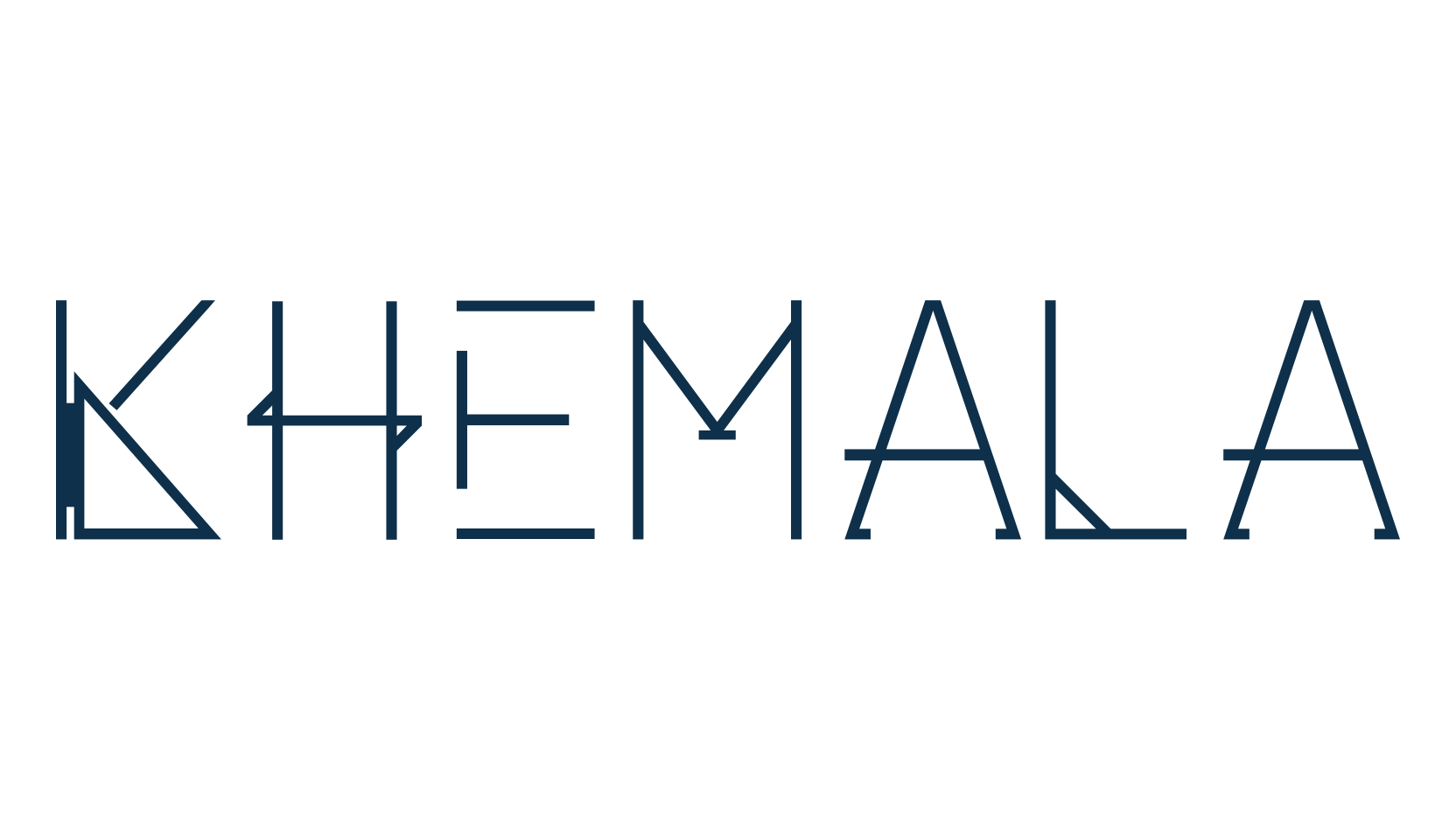 Khemala, fancy various techno sci-fi font preview