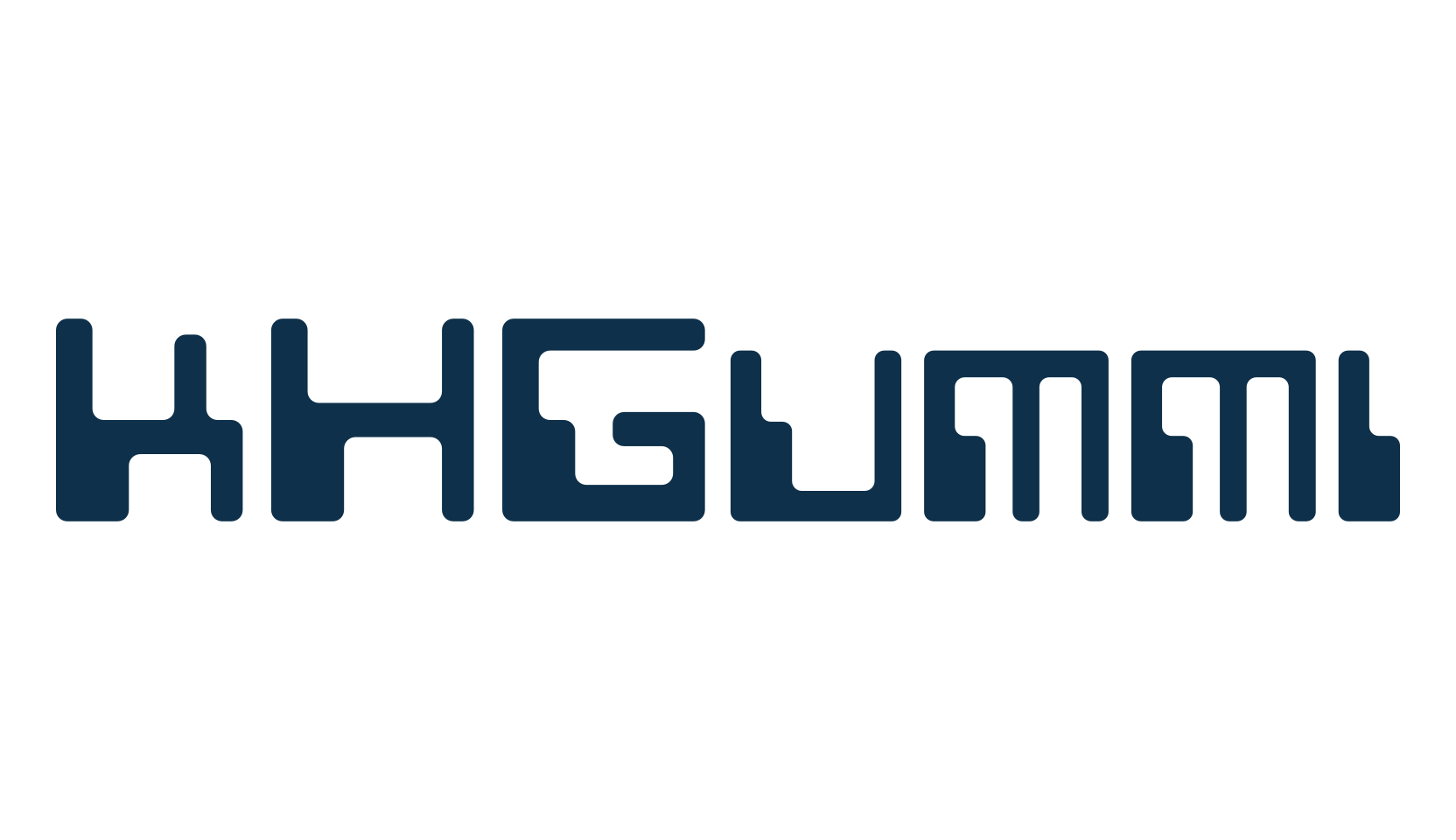 KHGummi, techno sci-fi font preview