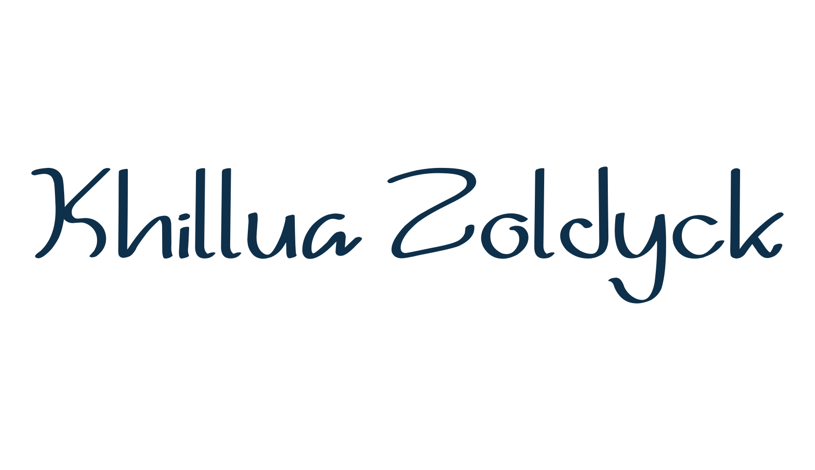Khillua Zoldyck, fancy decorative font preview