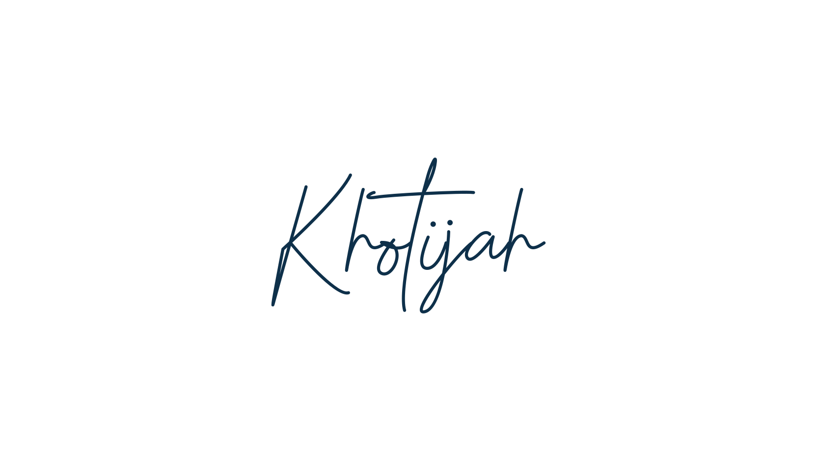 Khotijah, script handwritten fancy decorative calligraphy font preview