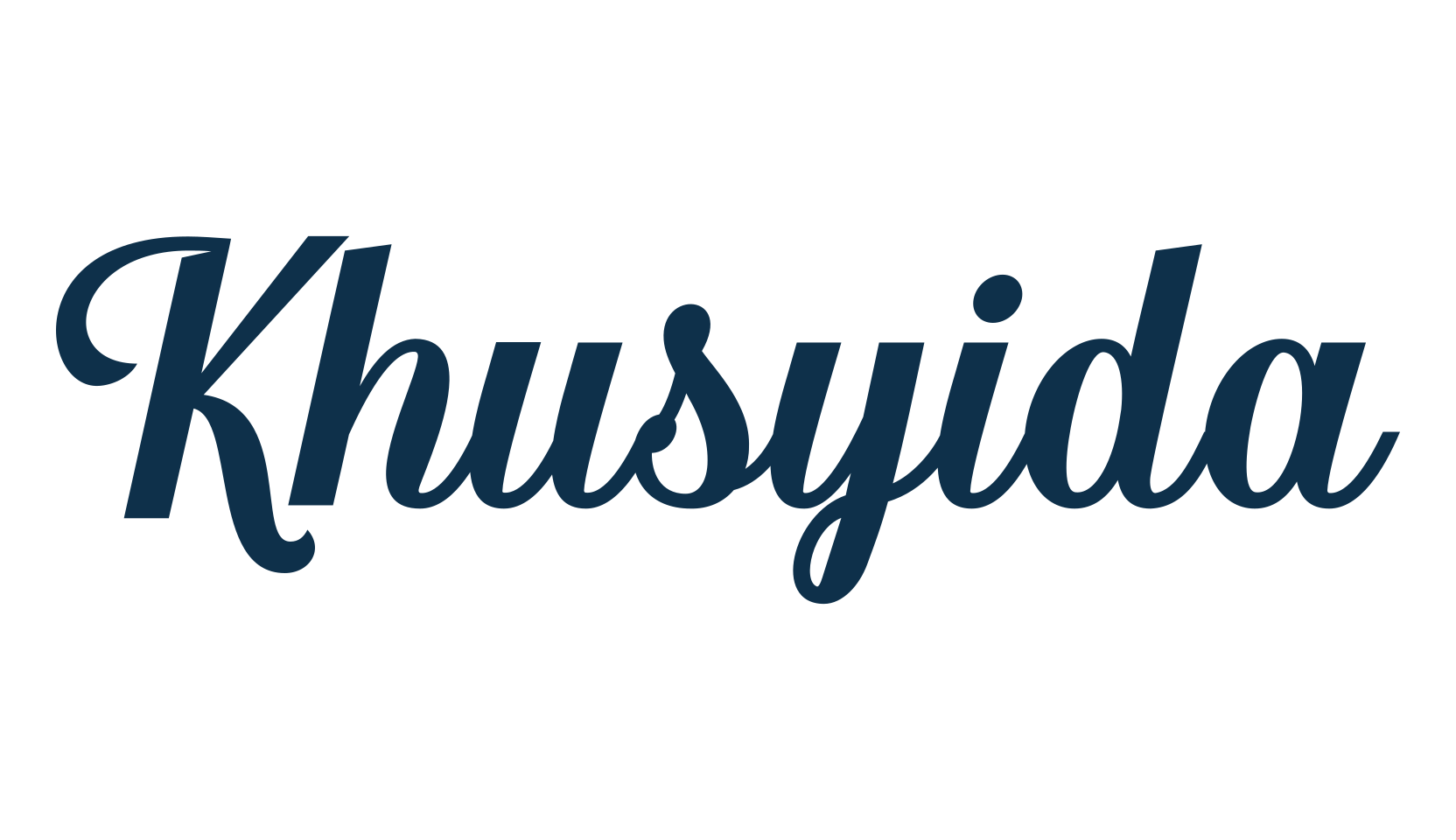 Khusyida, fancy decorative font preview