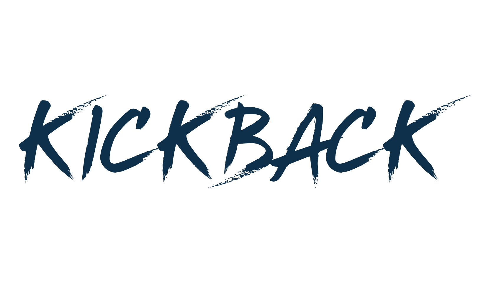 Kickback, brush font preview