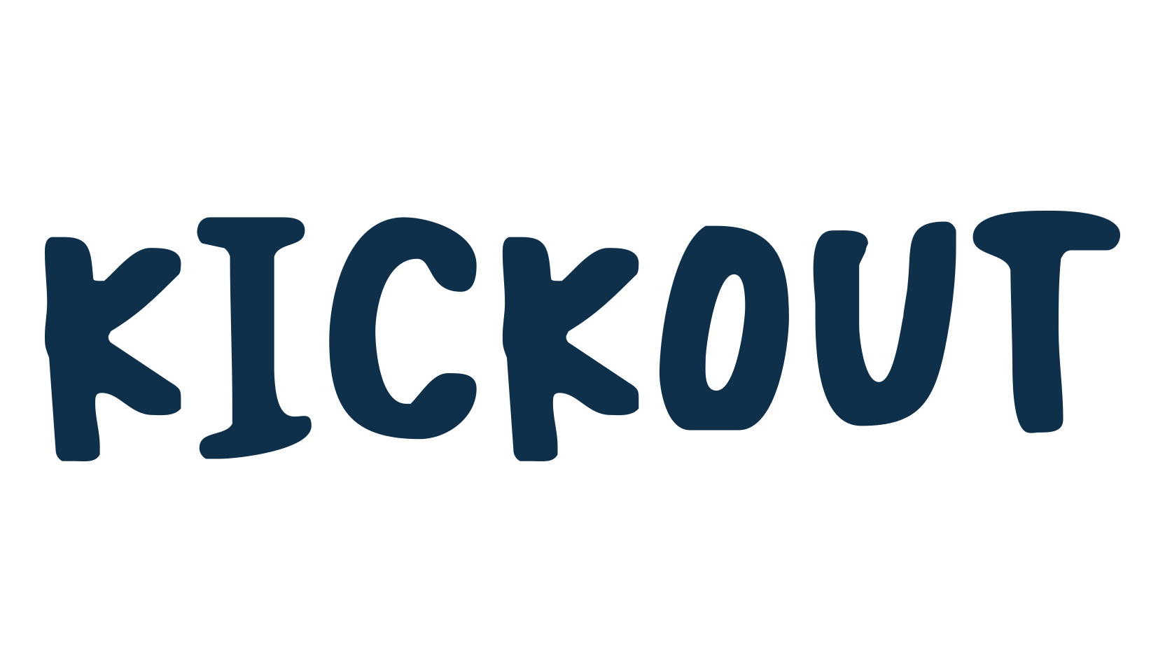 Kickout (kickout-2), cartoon font preview