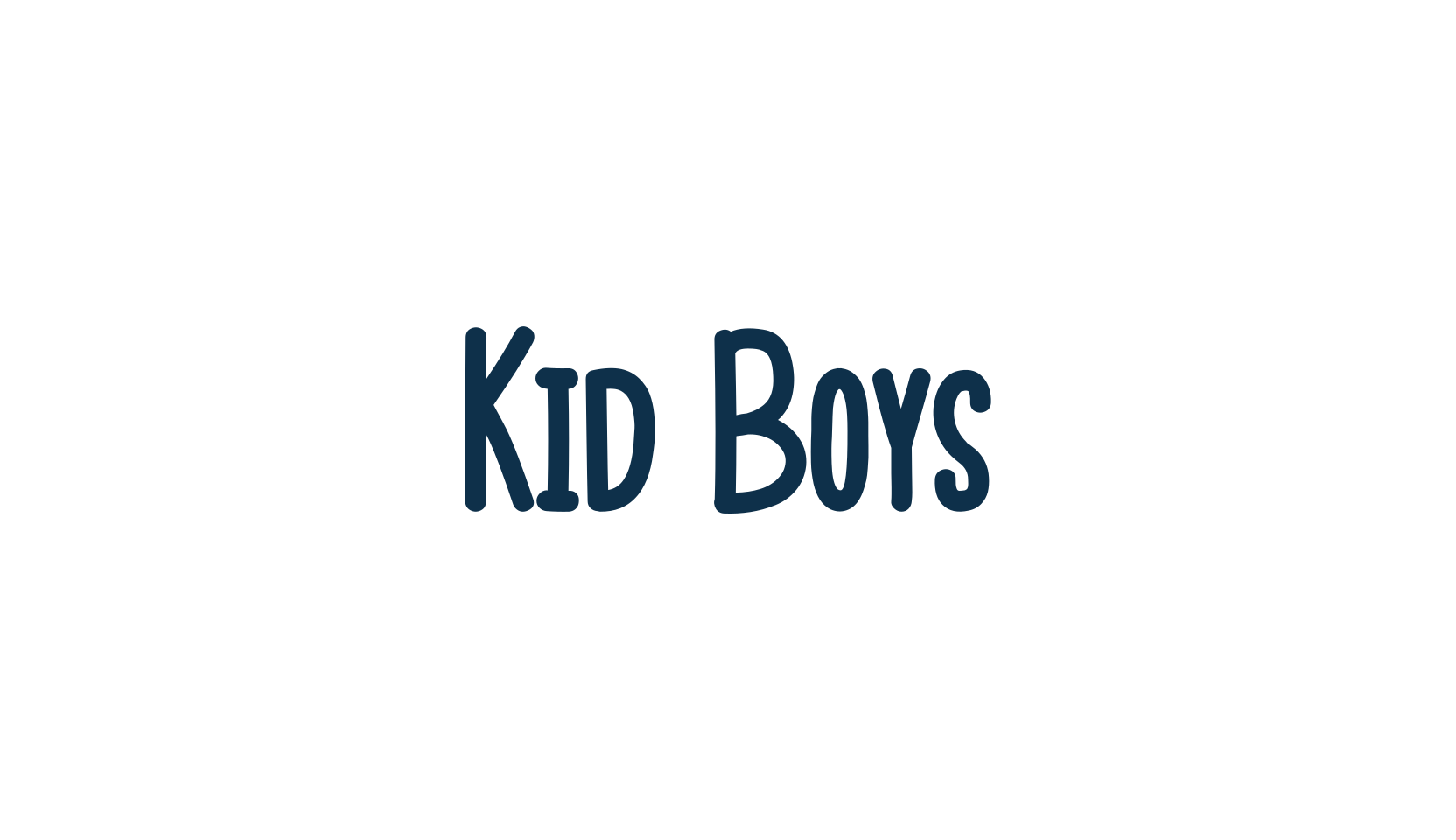 Kid Boys, cartoon font preview