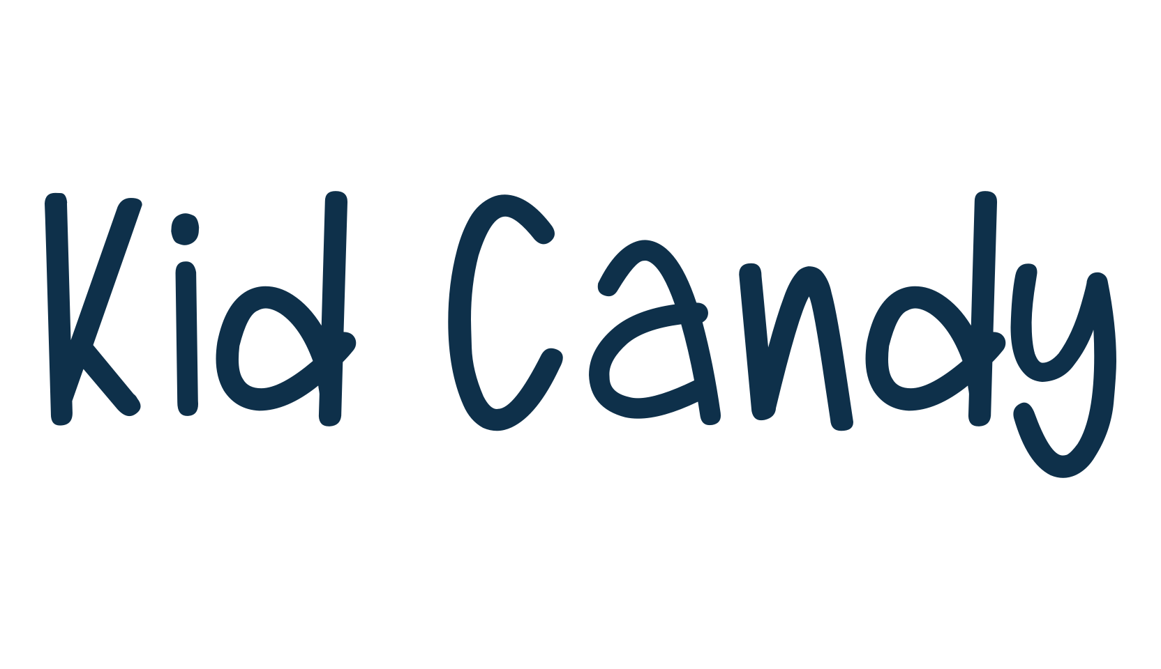 Kid Candy, cartoon font preview