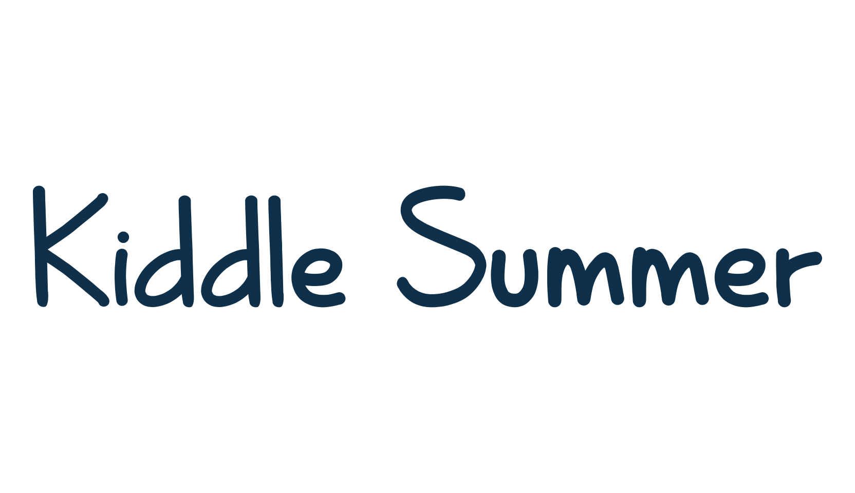 Kiddle Summer, handwriting font preview