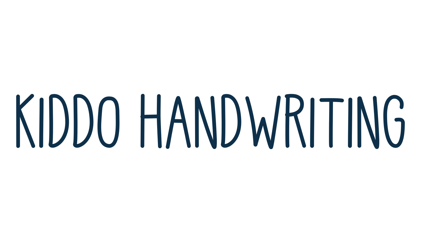 Kiddo Handwriting, script handwritten fancy decorative calligraphy font preview