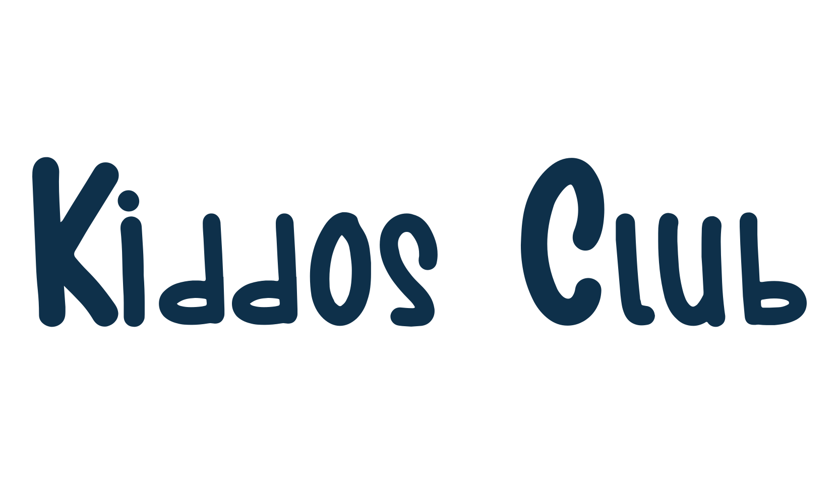 Kiddos Club, handwriting font preview