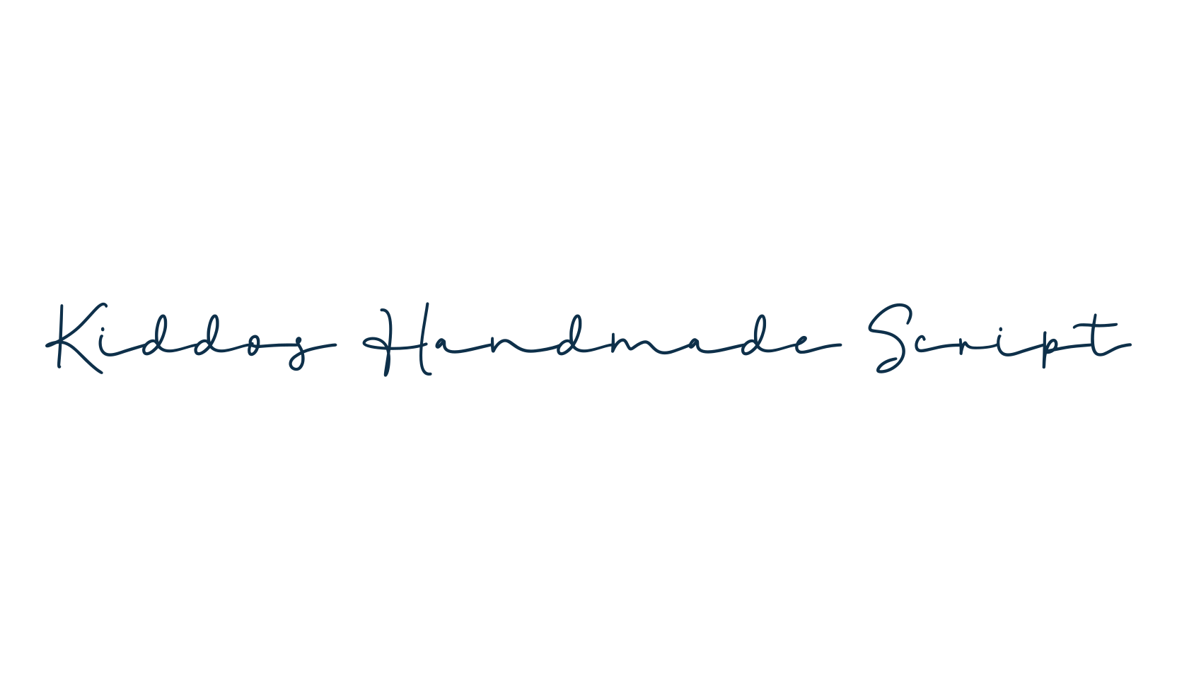 Kiddos Handmade Script, script handwritten fancy decorative calligraphy font preview