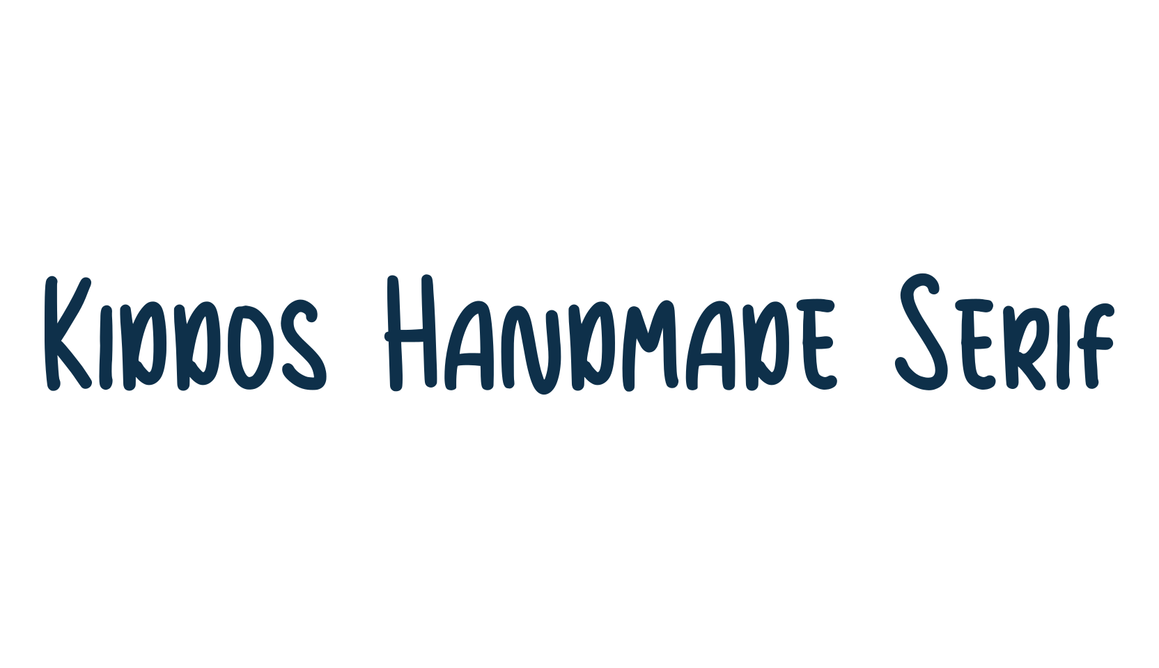 Kiddos Handmade Serif, script handwritten fancy decorative calligraphy font preview