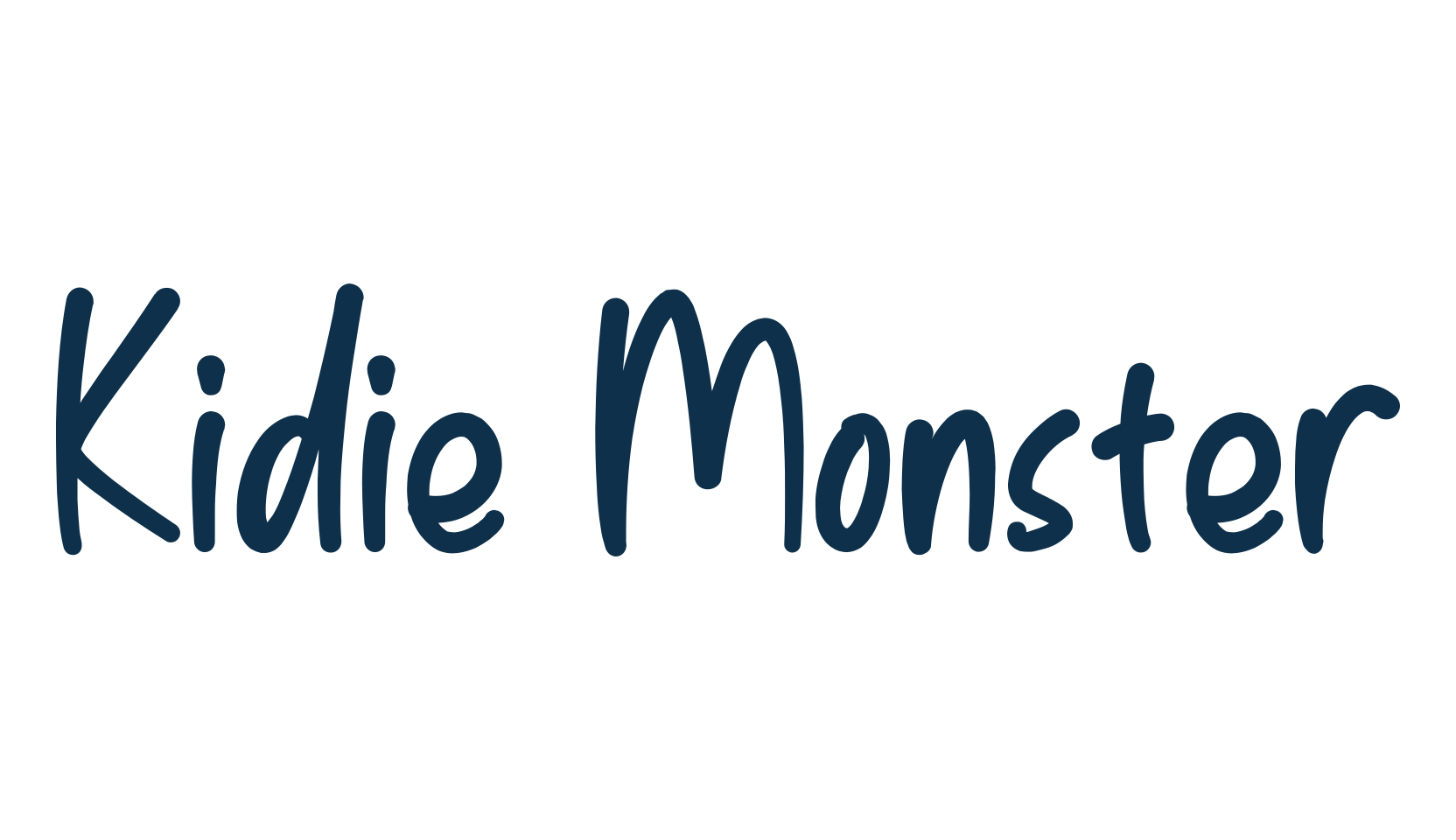 Kidie Monster, handwriting font preview