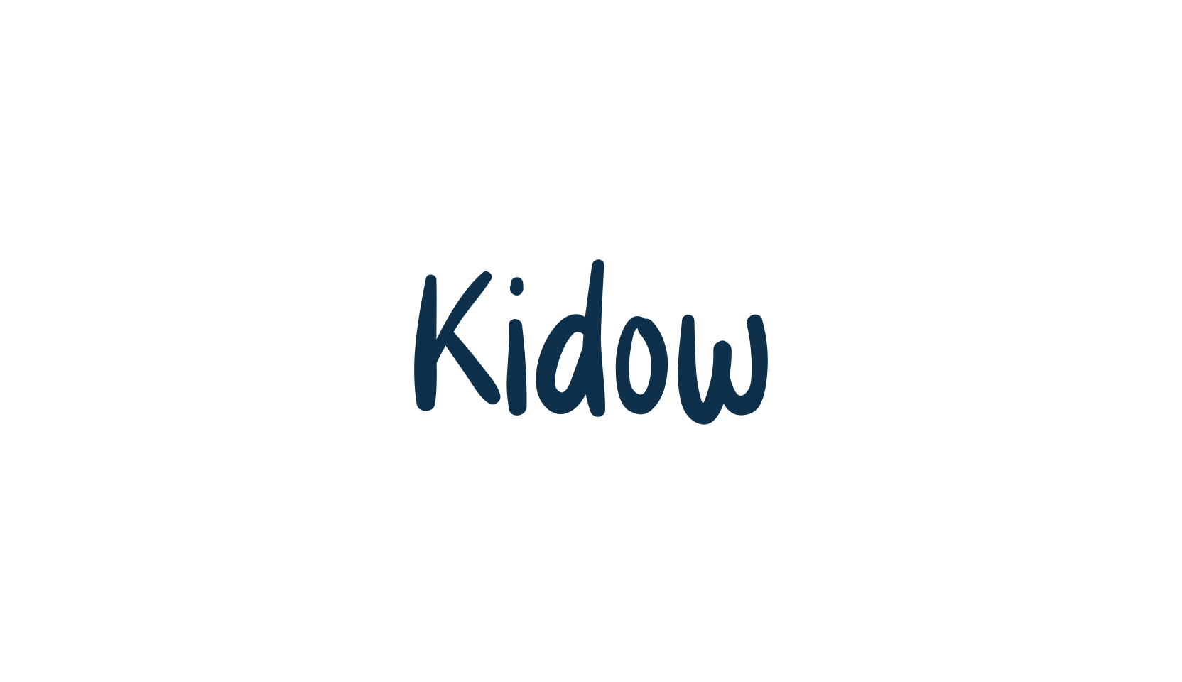 Kidow, handwriting font preview