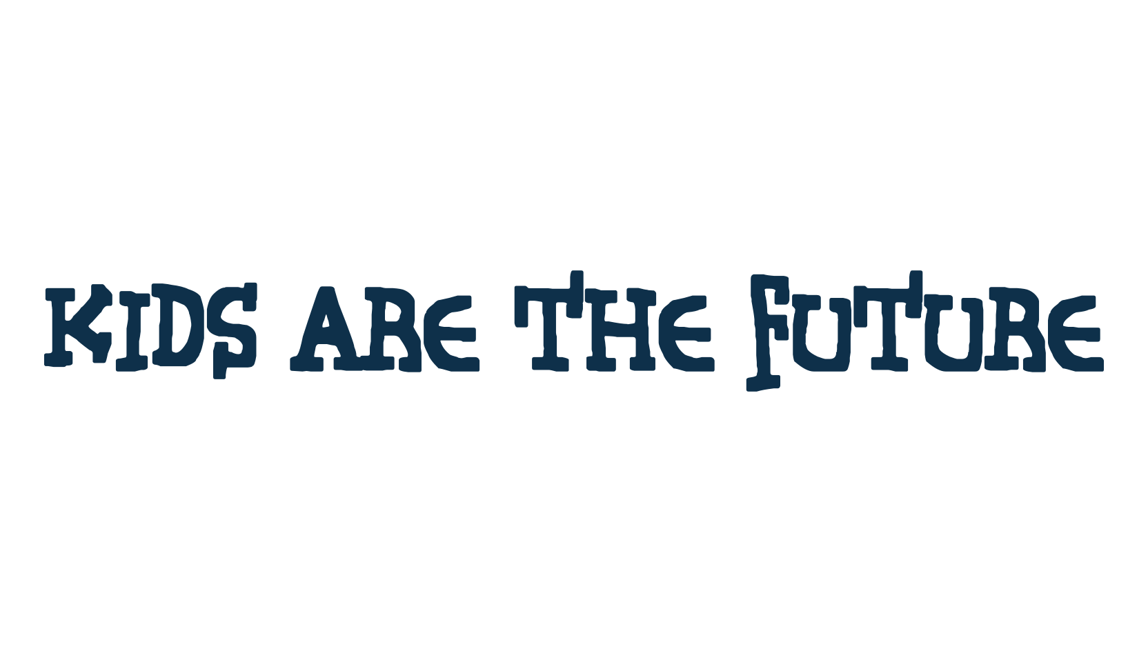 Kids Are The Future, fancy cartoon decorative font preview