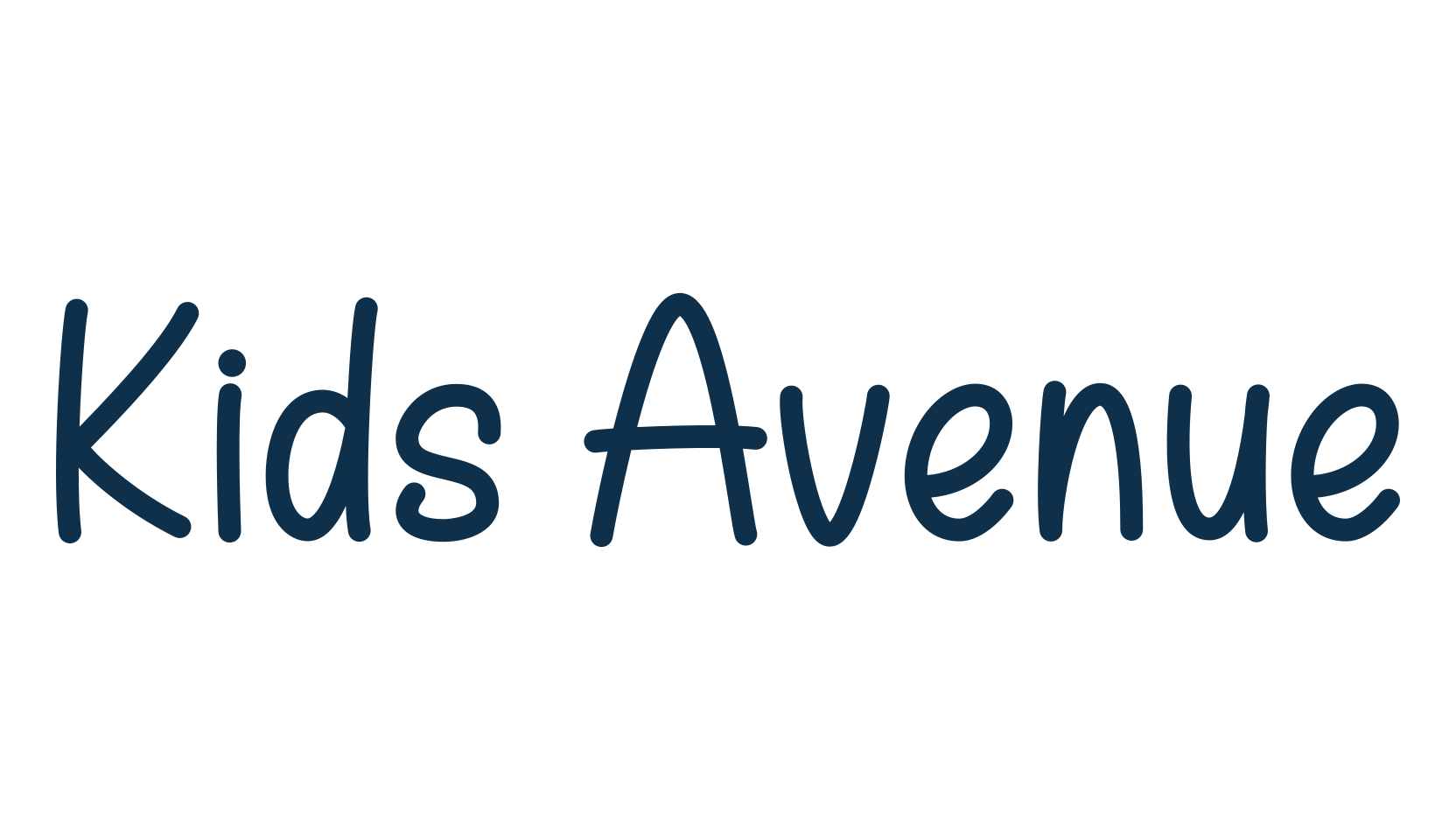 Kids Avenue, handwriting font preview