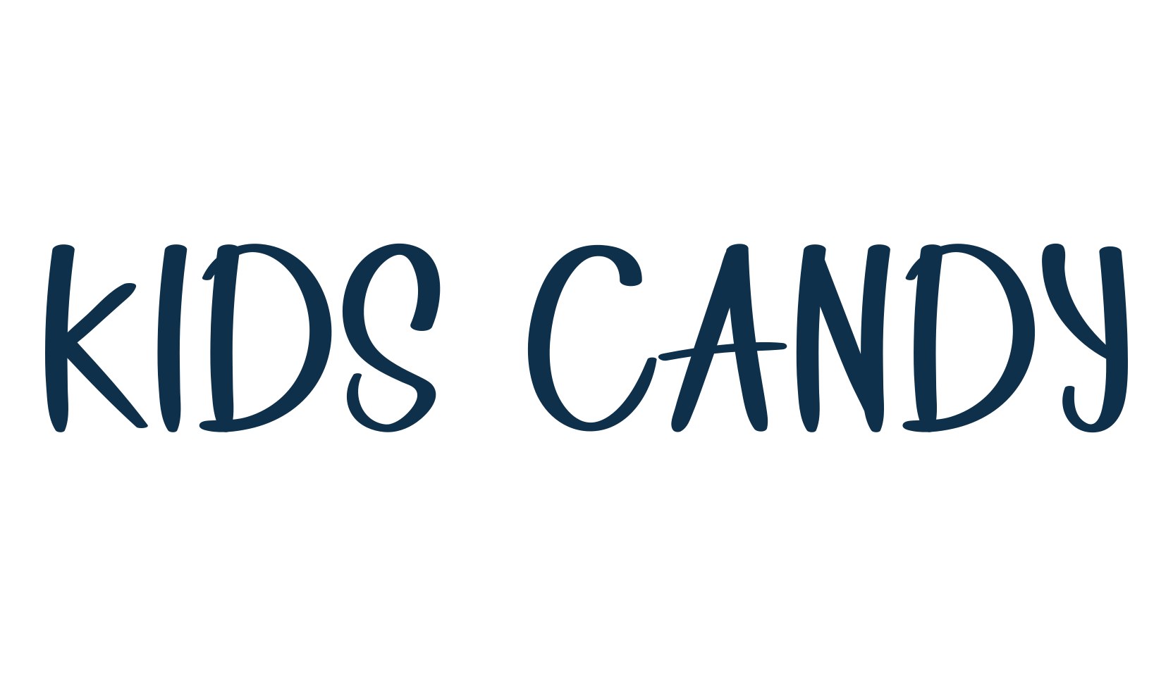 Kids Candy, script handwritten fancy decorative calligraphy font preview