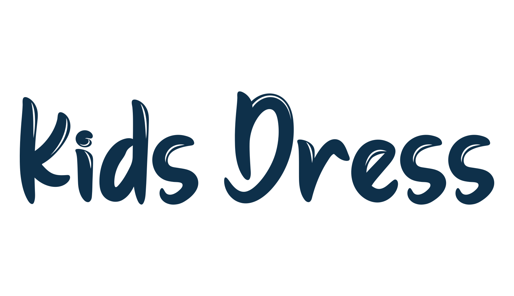 Kids Dress, fancy decorative font preview