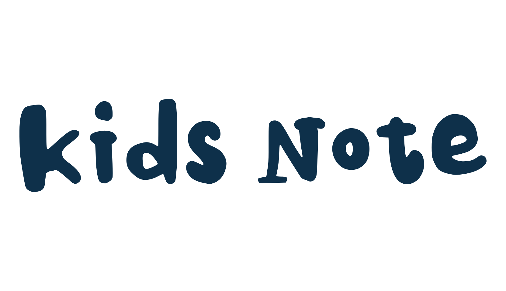 Kids Note, cartoon font preview