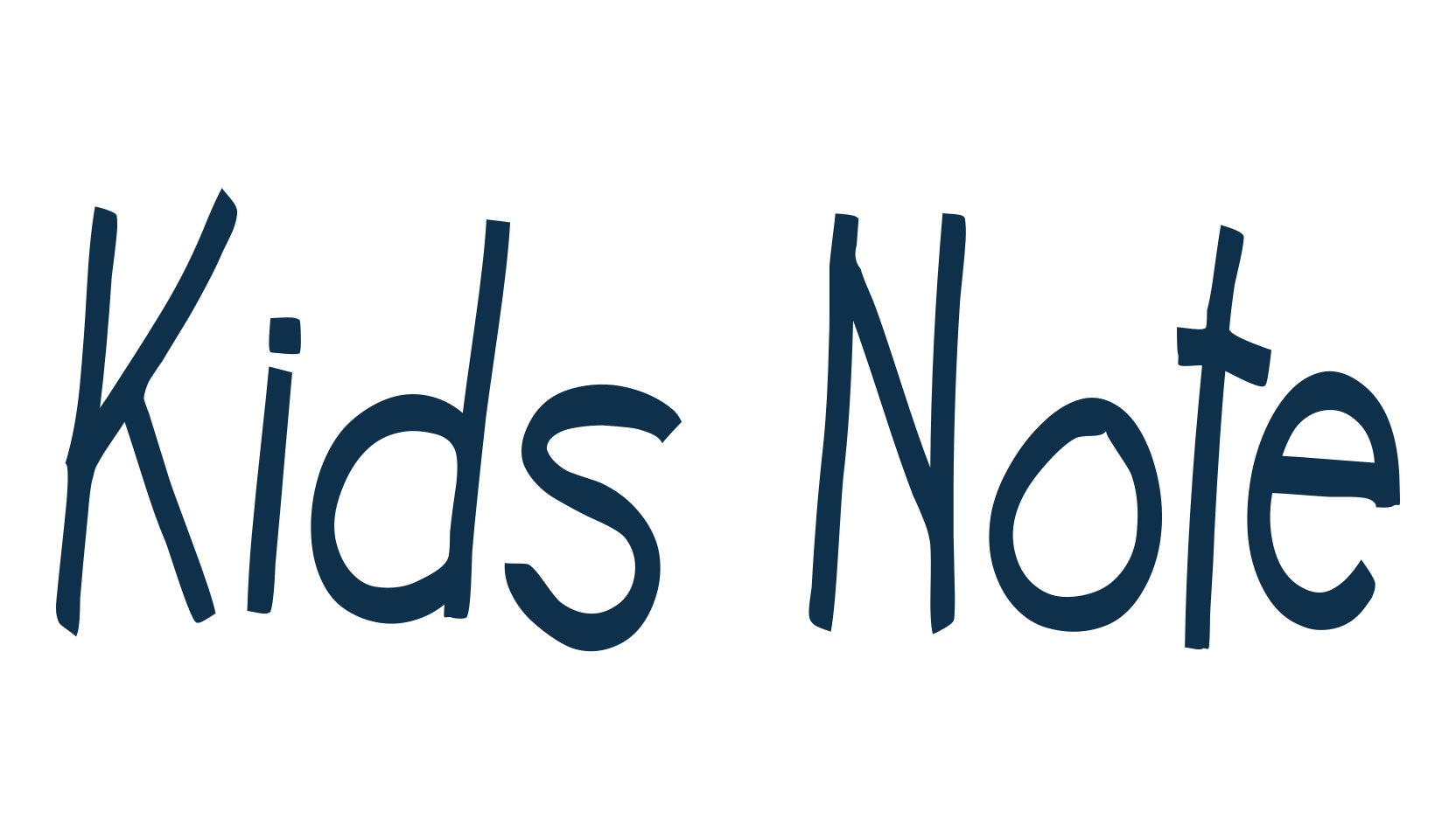 Kids Note (kids-note-4), handwriting font preview