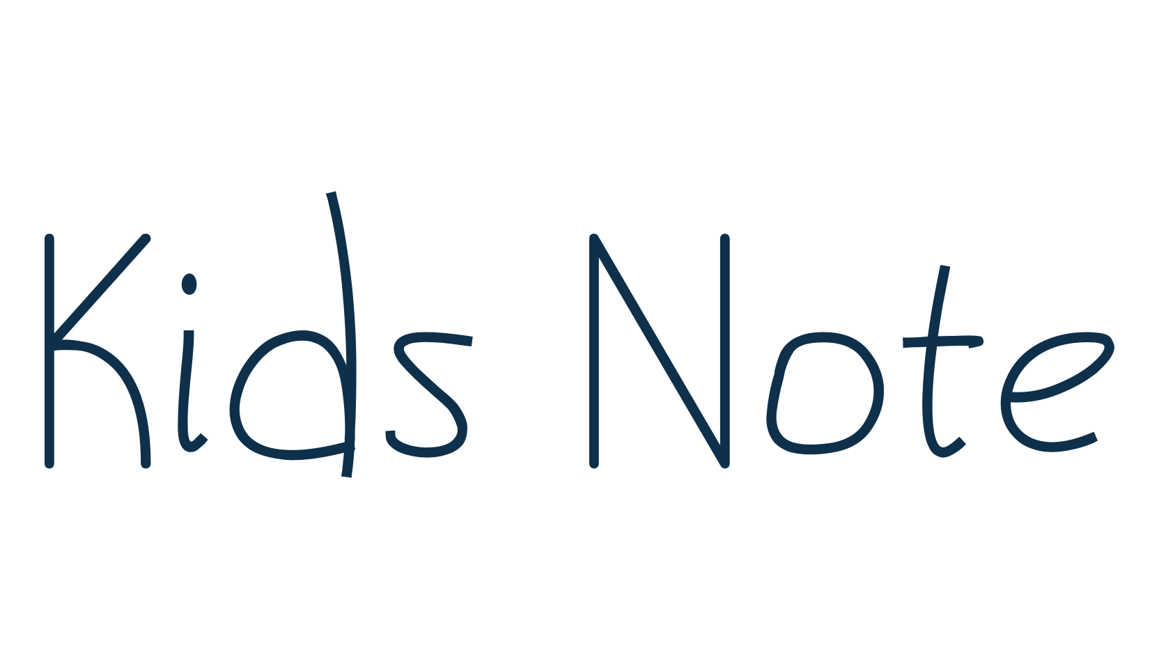 Kids Note (kids-note), script handwritten fancy decorative calligraphy font preview