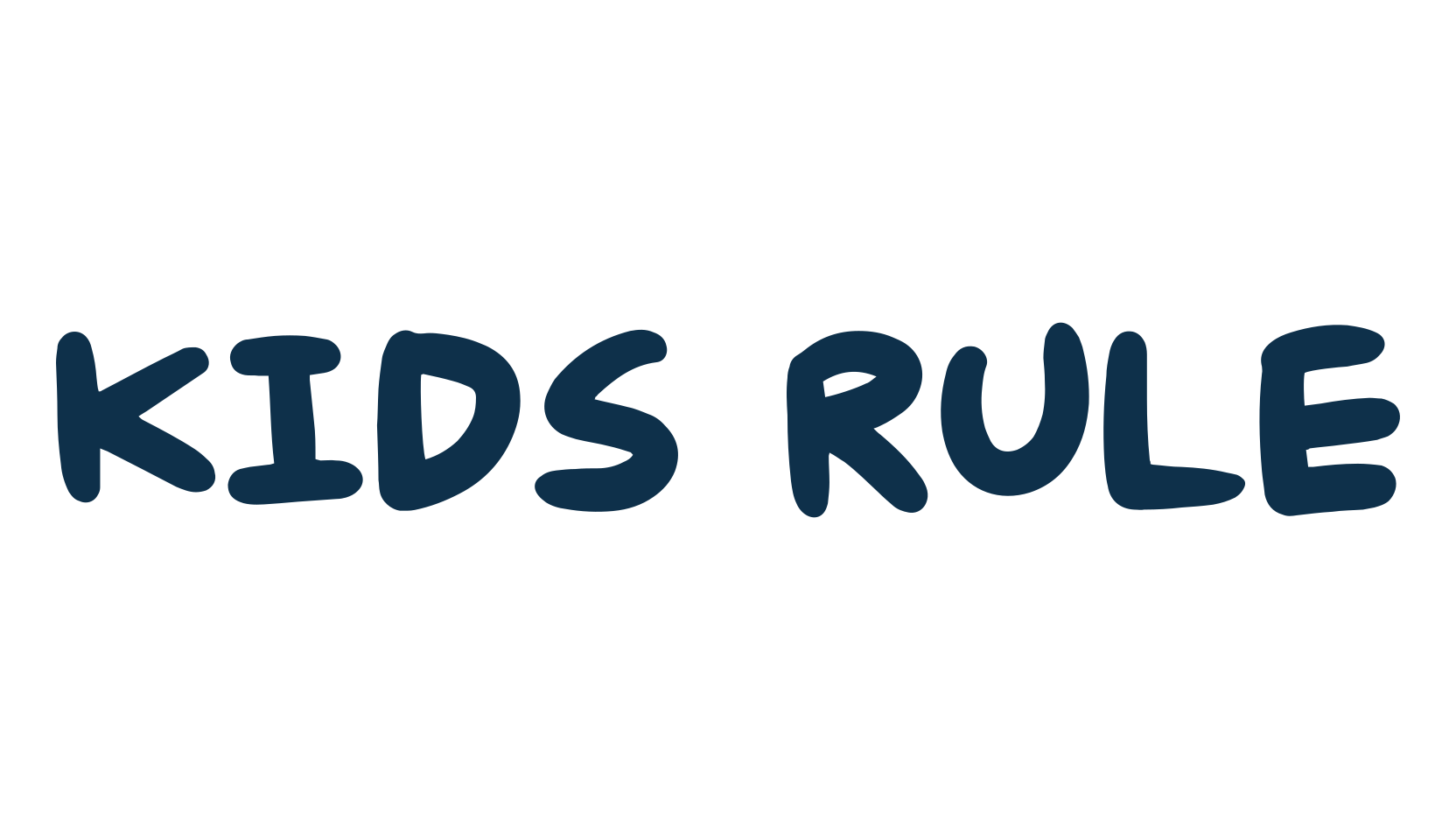 Kids Rule, fancy cartoon decorative font preview
