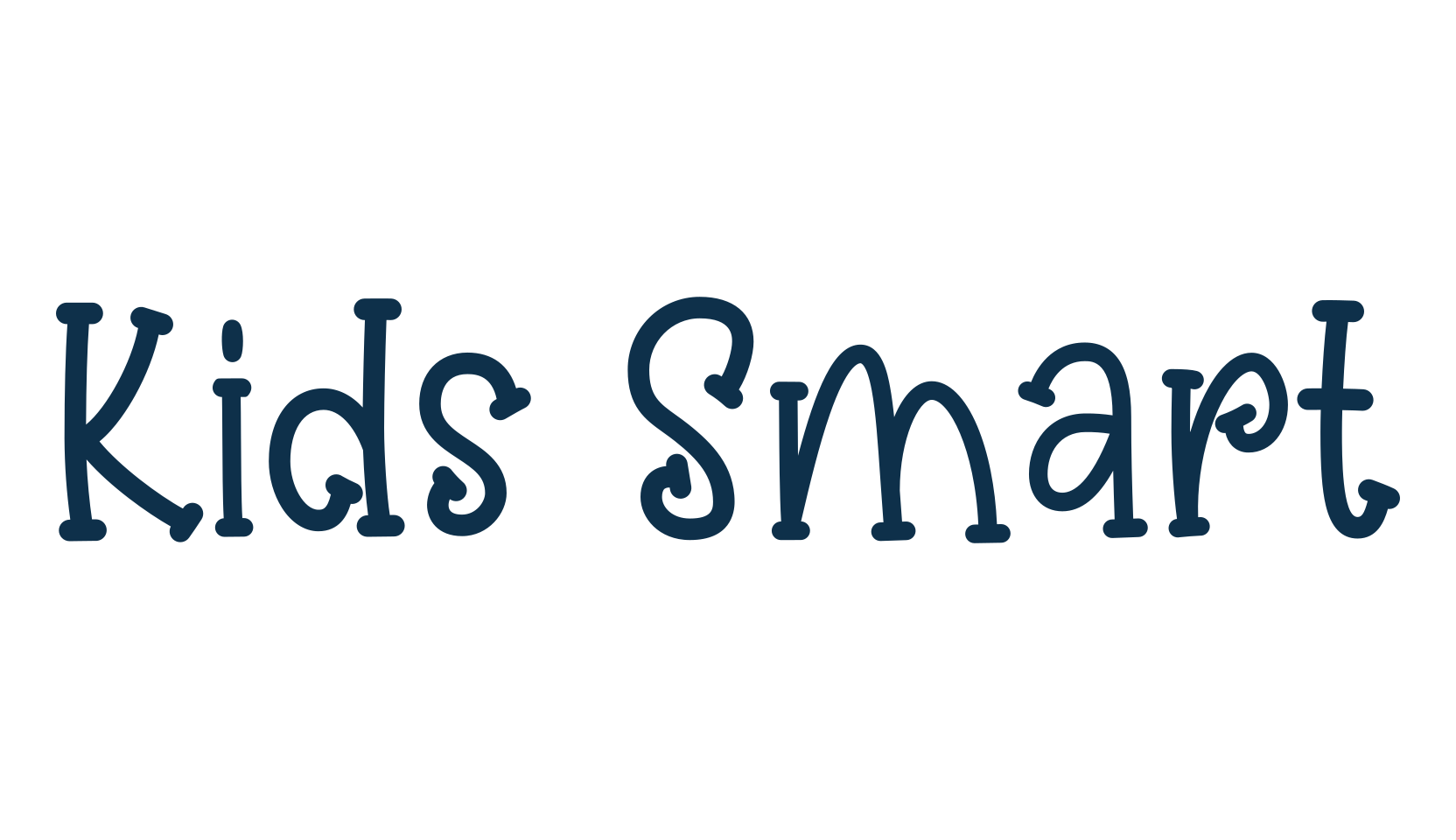 Kids Smart, curly font preview