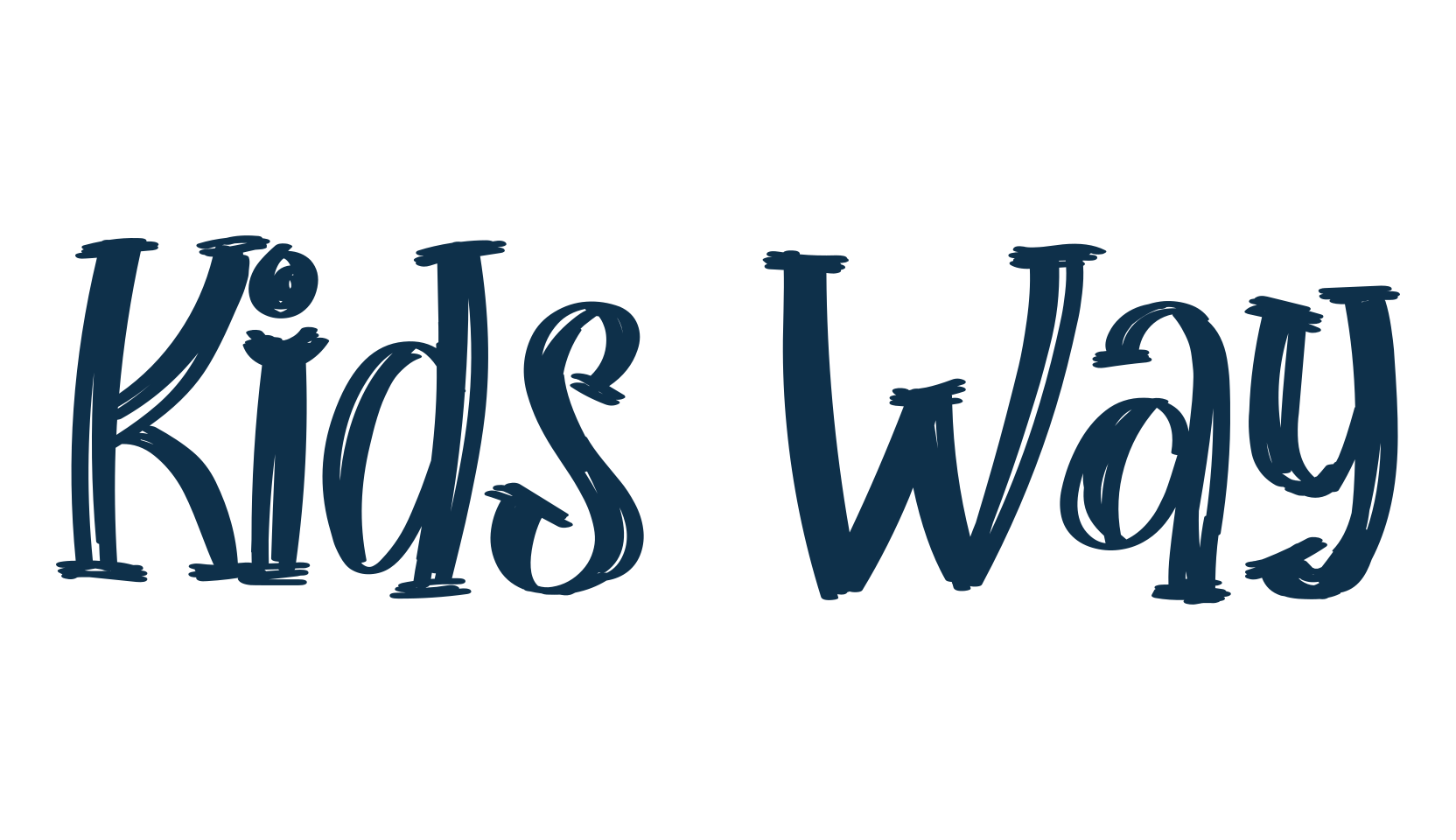 Kids Way, brush font preview