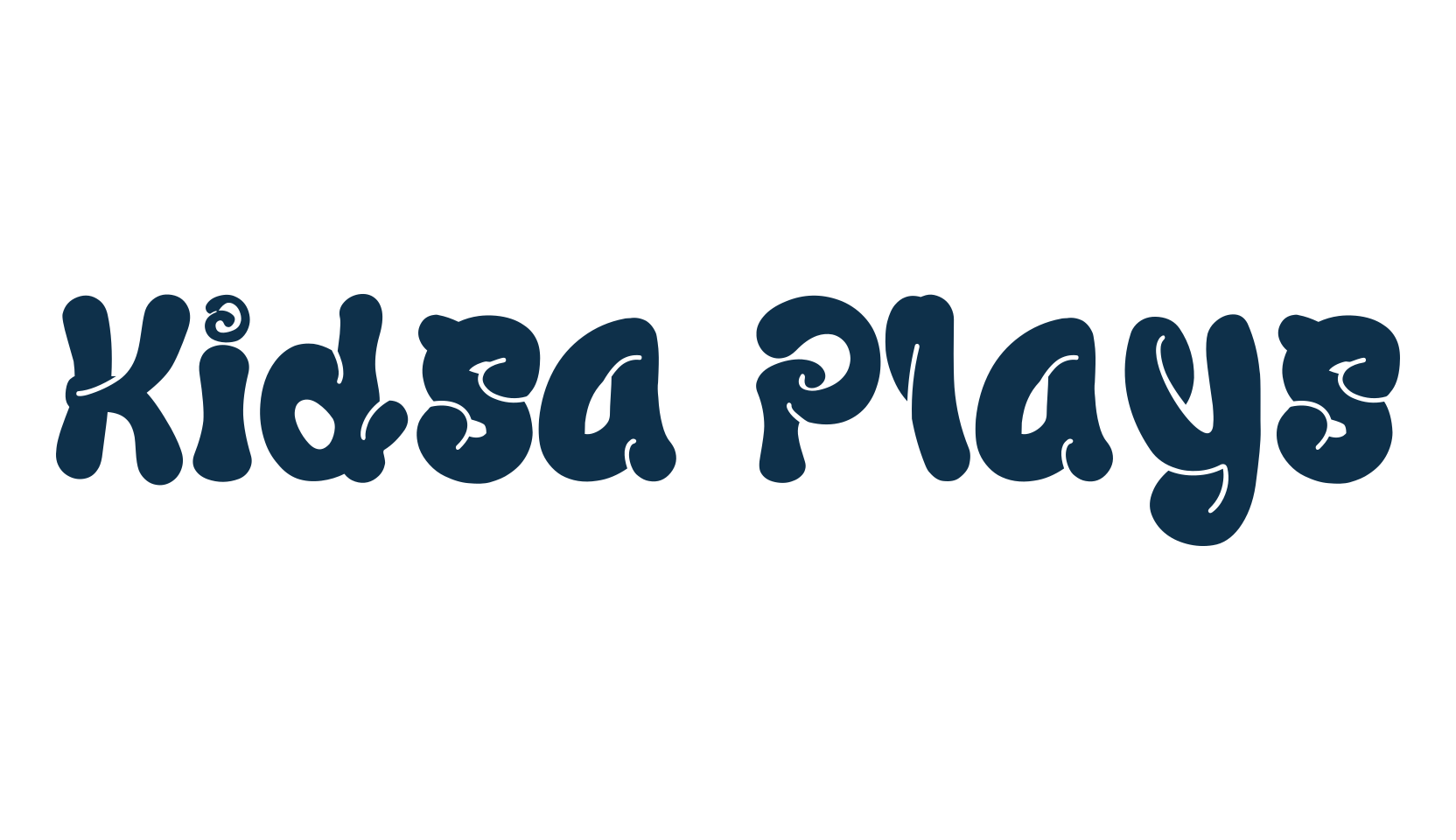 Kidsa Plays, groovy font preview