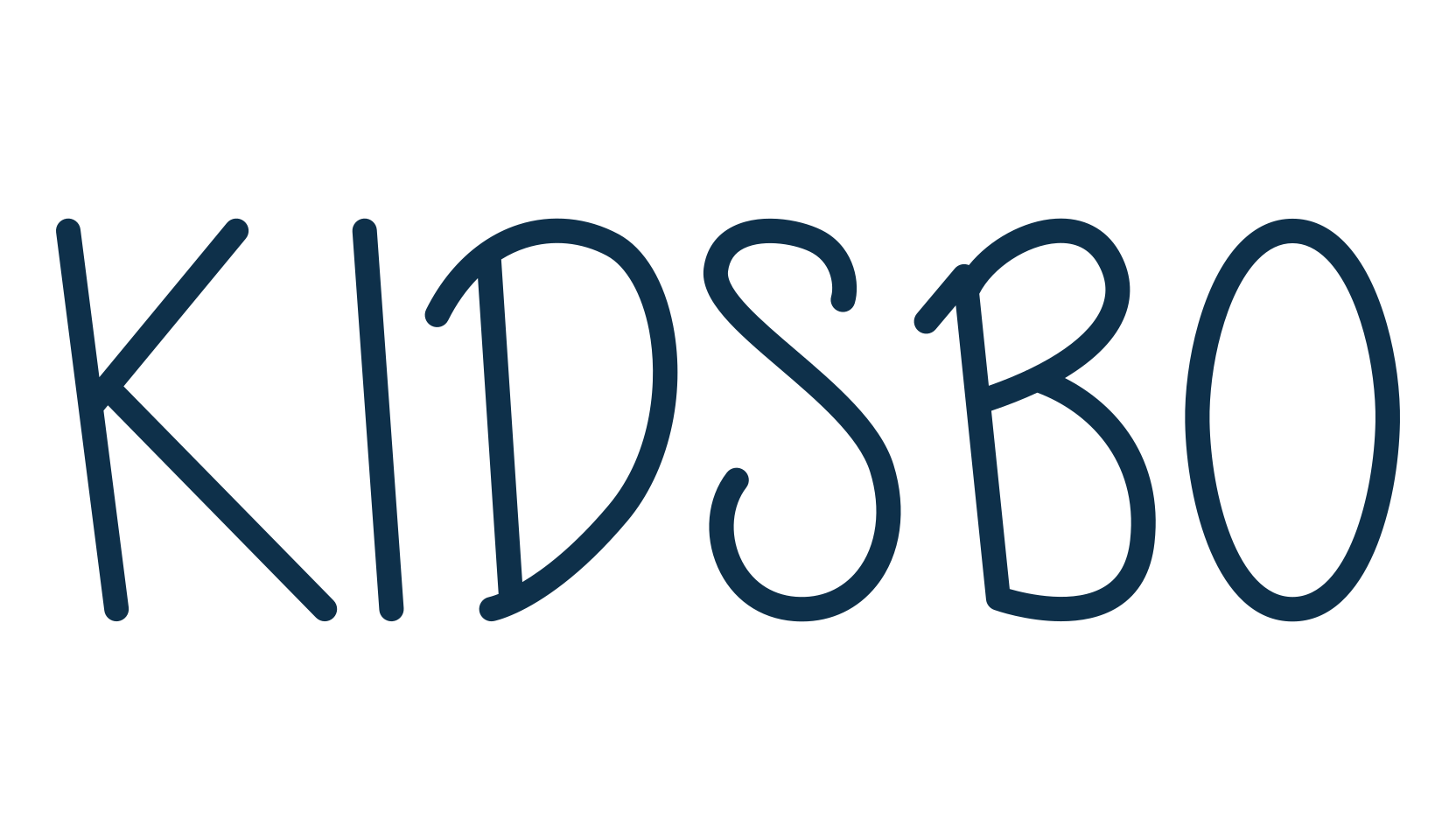Kidsbo, handwriting font preview