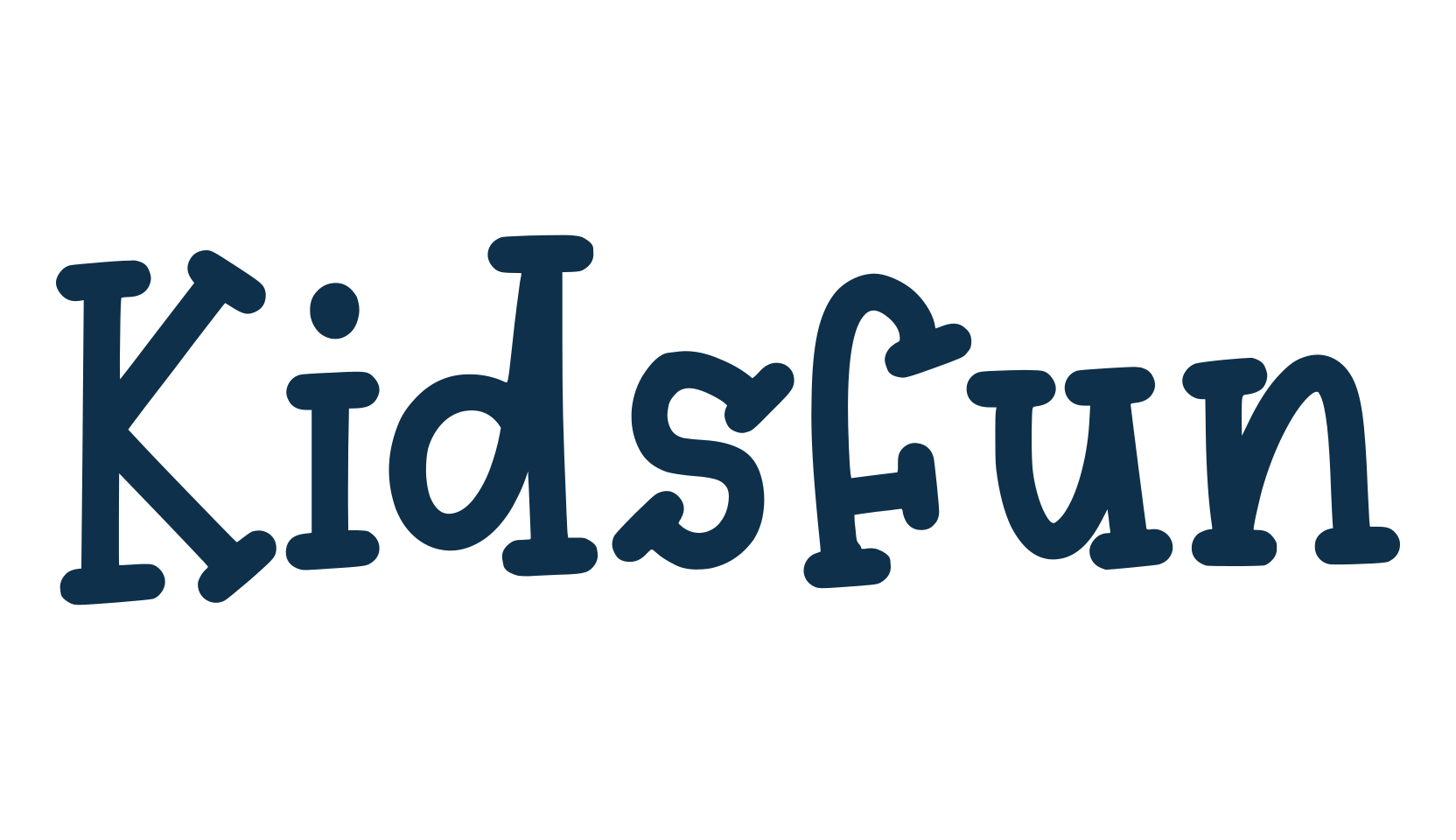 Kidsfun, fancy cartoon decorative font preview