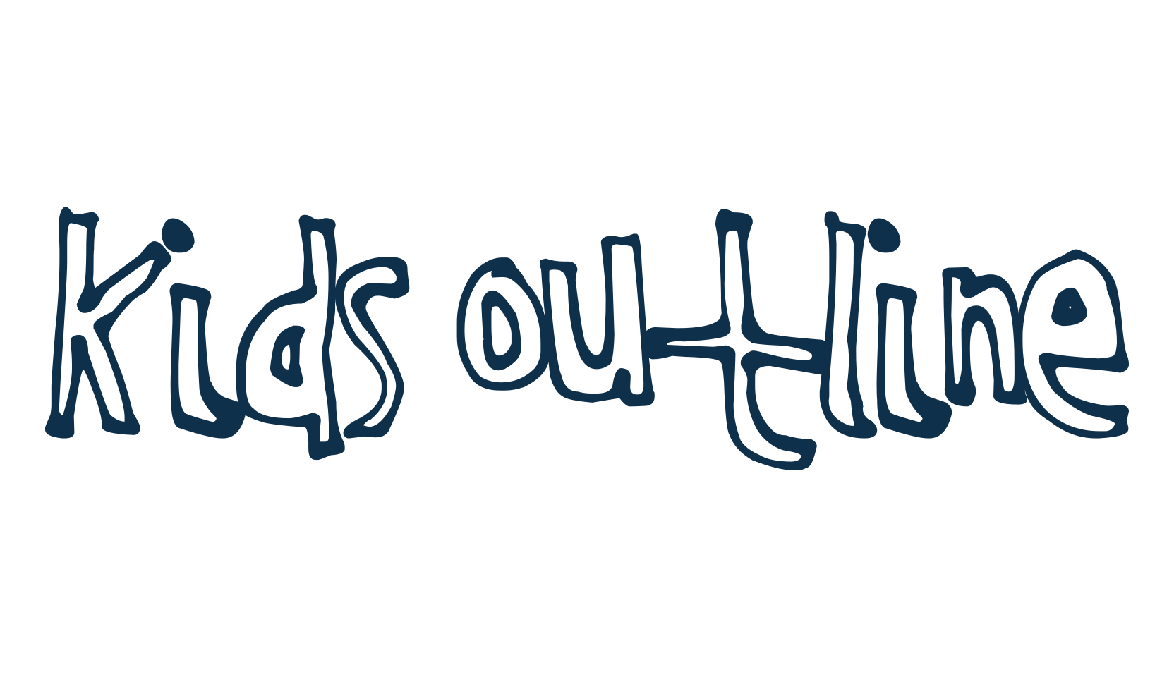 Kids Outline, fancy cartoon decorative font preview