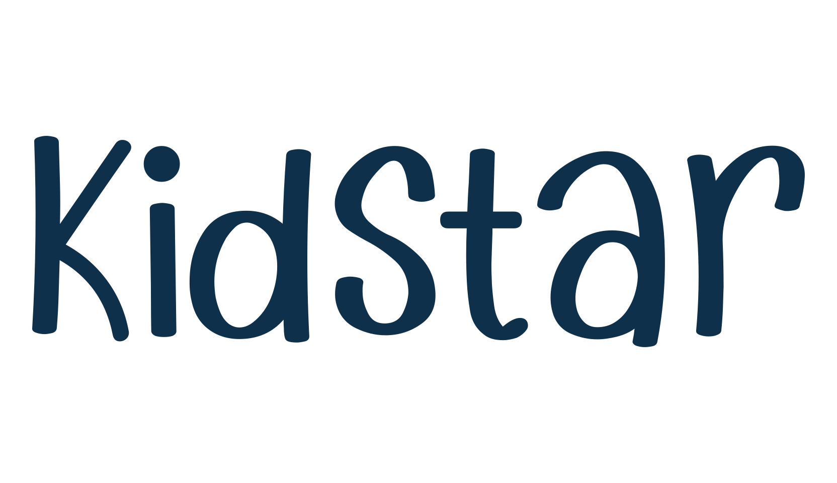 Kidstar, cartoon font preview
