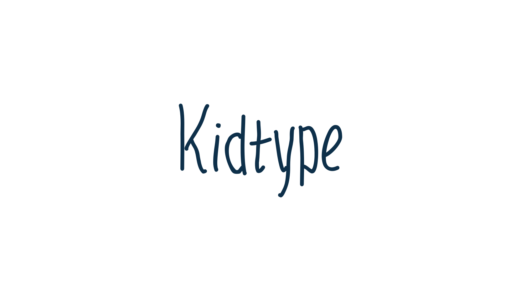 Kidtype, school font preview