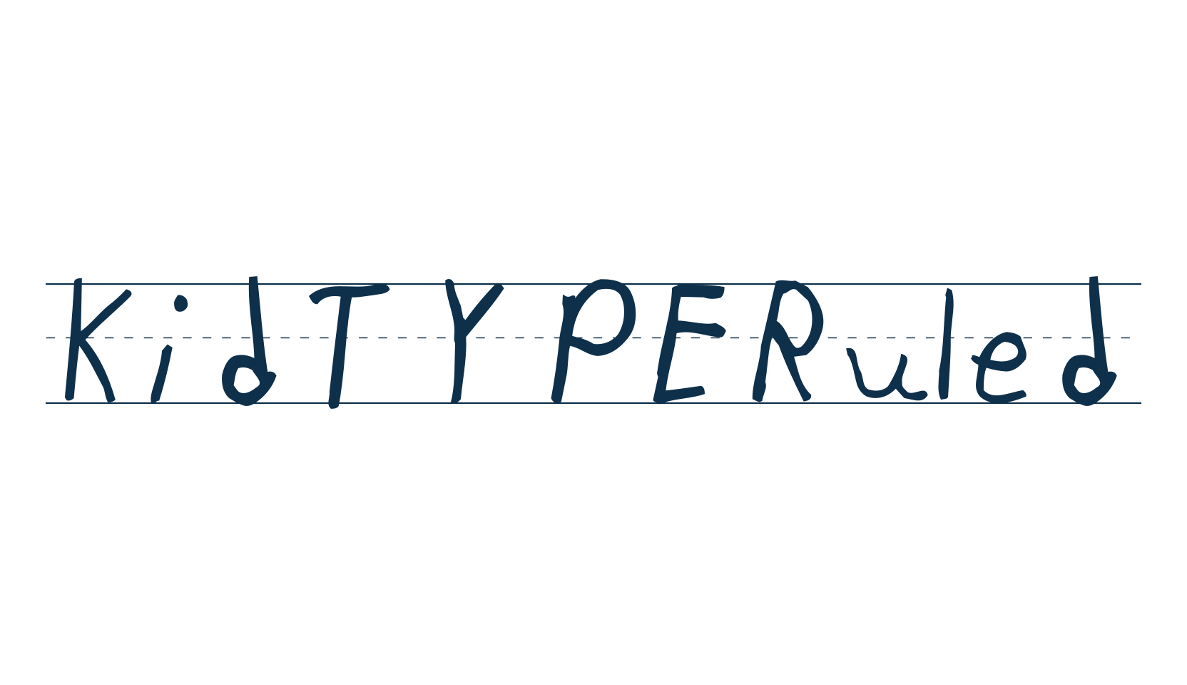 KidTYPERuled, script school fancy decorative calligraphy font preview