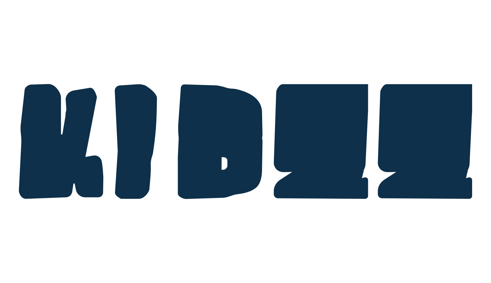 Kidzz, fancy cartoon decorative font preview