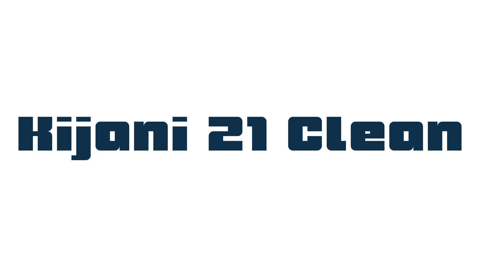 Kijani 21 Clean, fancy various techno sci-fi font preview