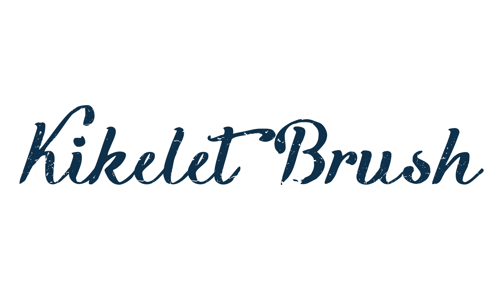 Kikelet Brush, brush font preview