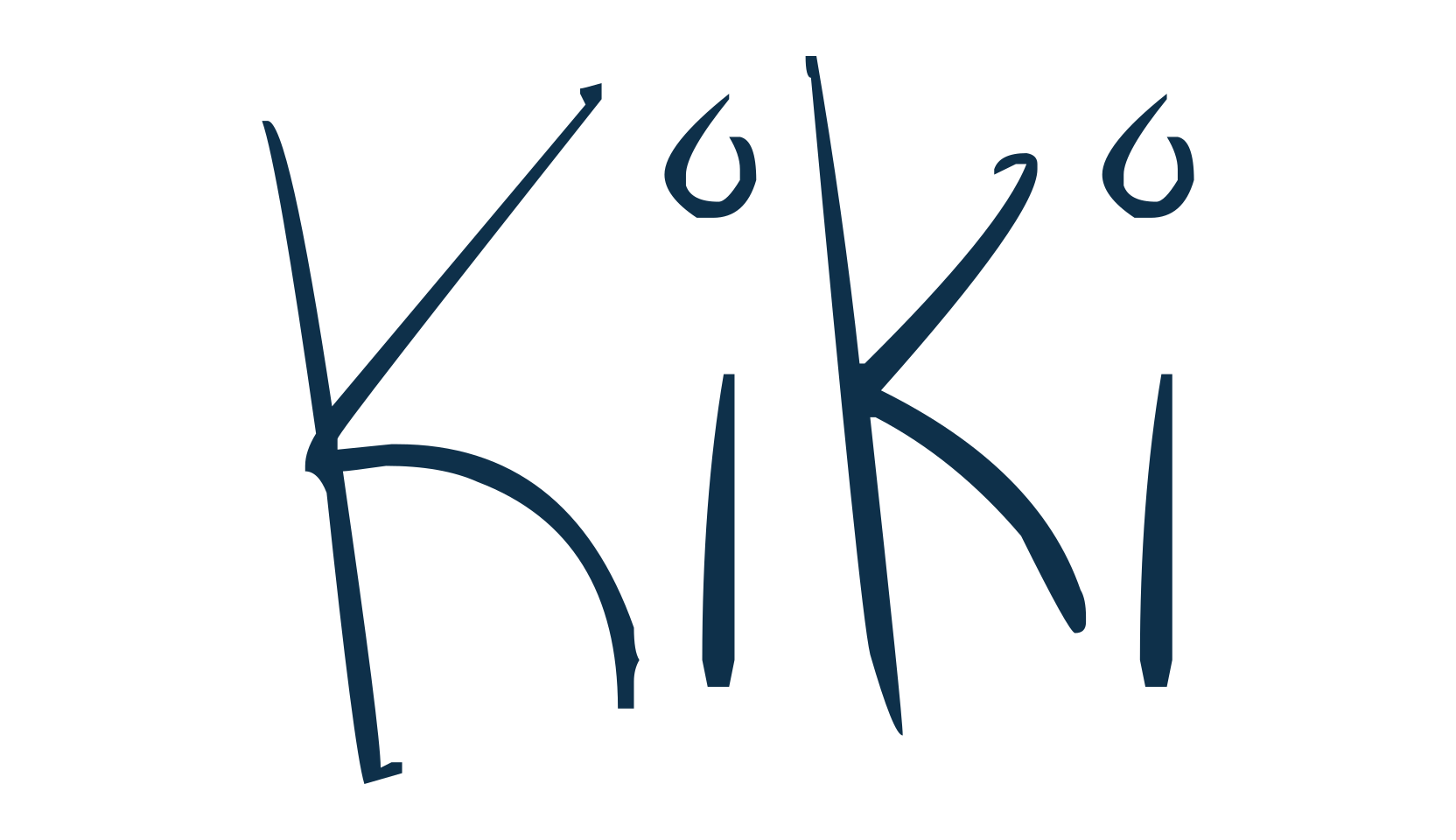Kiki, handwriting font preview
