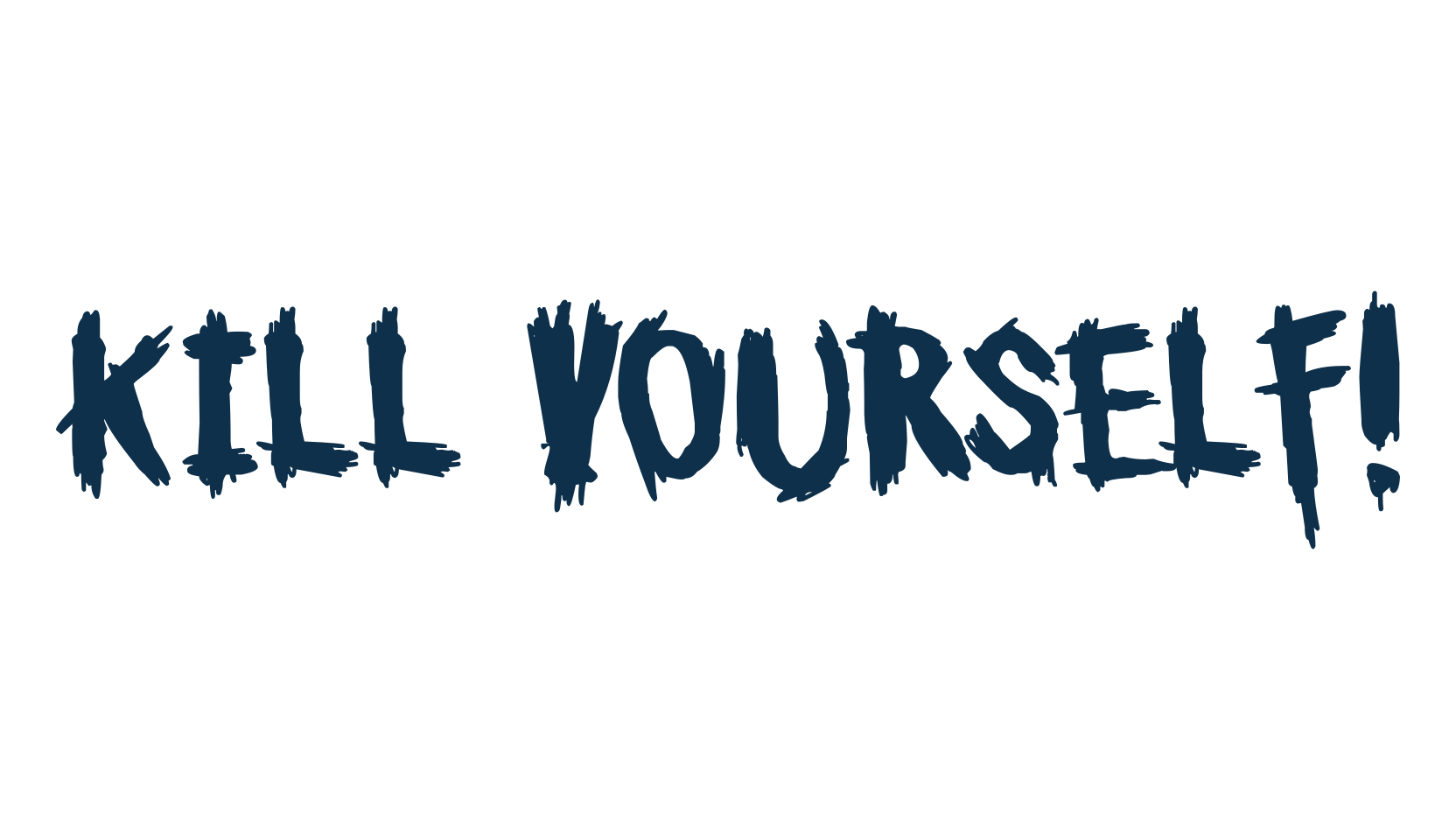 Kill Yourself!, holiday halloween fancy decorative horror font preview