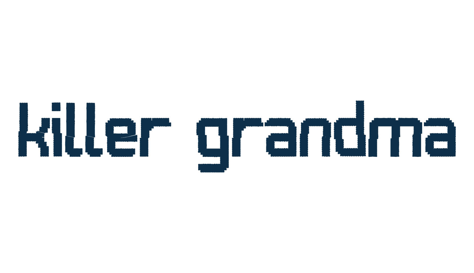 Killer Grandma, fancy distorted decorative font preview