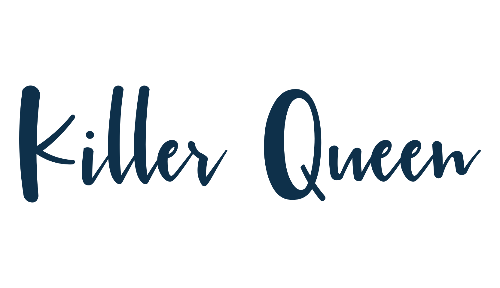 Killer Queen, handwriting font preview