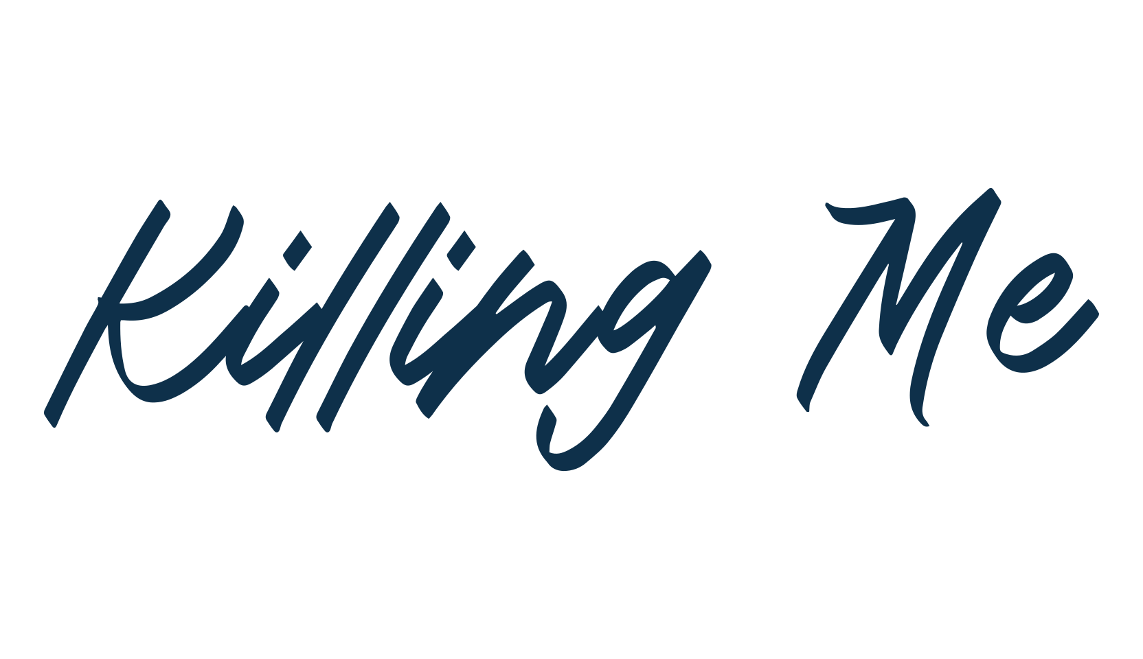 Killing Me, script handwritten fancy decorative calligraphy font preview