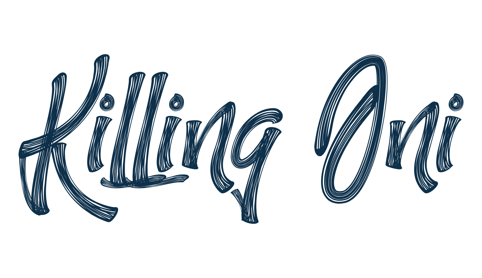 Killing Oni, brush font preview
