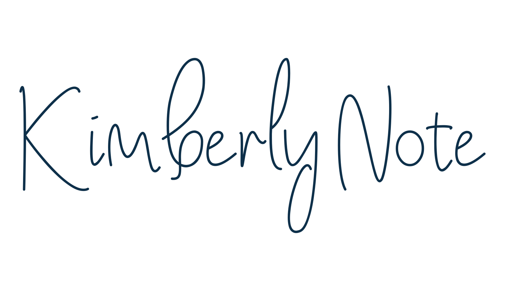 Kimberly Note, handwriting font preview