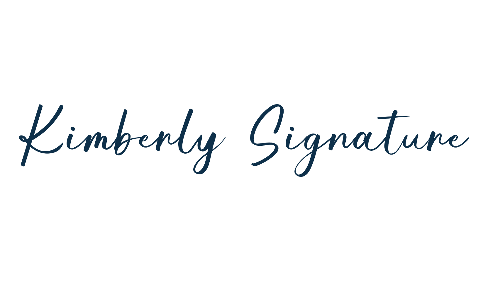 Kimberly Signature, script handwritten fancy decorative calligraphy font preview